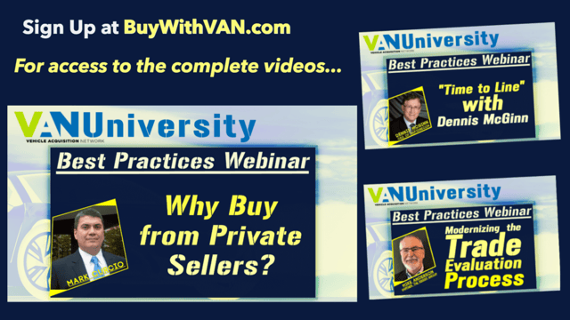 Sign up here for access to all VAN University videos