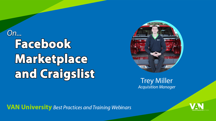 Acquisition Manager Trey Miller on Facebook Marketplace and Craigslist as vehicle acquisition sources